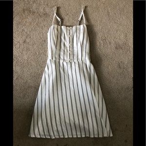 Hollister Striped Button-Down Skater Dress
